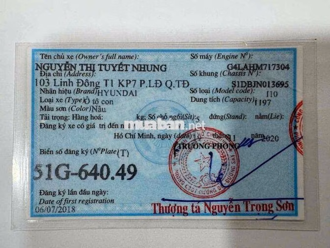 Hyundai Grand i10 2018 Nâu Tự động 57.000km