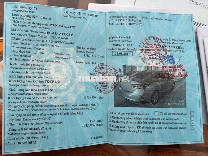 Hyundai Accent 2022 ATH Full Vàng Cát 46000 km