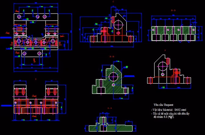 Nhận vẽ autocad, Solidwork tại Bà Rịa Vũng Tàu