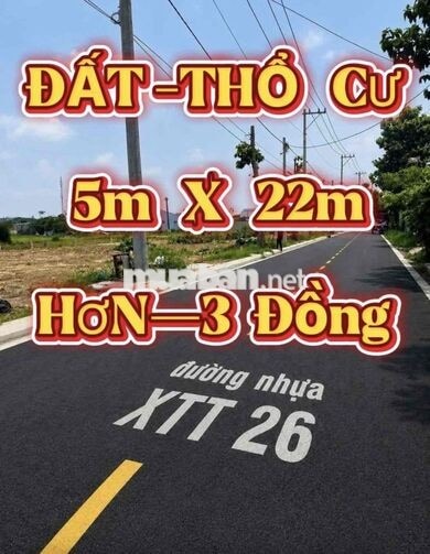 ✅GIẢM SỐC 400Tr- 5m X 22m- Mặt Tiền- XÃ BÀ ĐIỂM