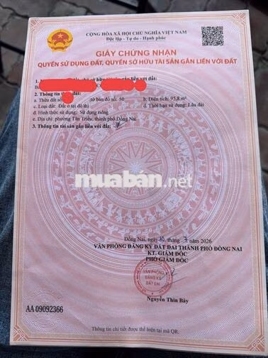 Bán đất tại Phường Tân Triều, giá ***