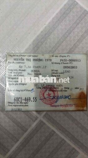 Honda Lead FI giấy tờ đầy đủ