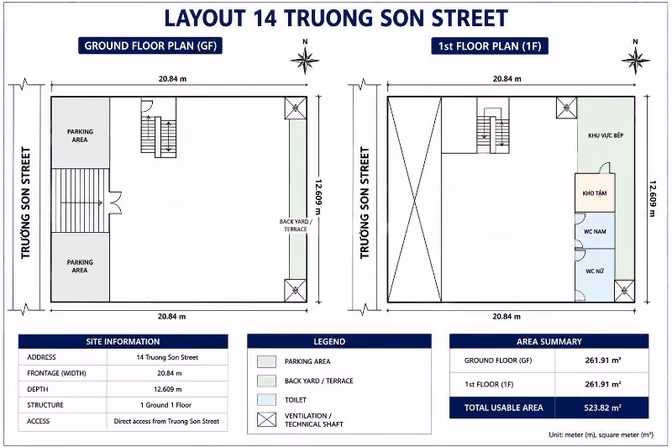 CHO THUÊ NHÀ 14 TRƯỜNG SƠN, PHƯỜNG 2, QUẬN TÂN BÌNH