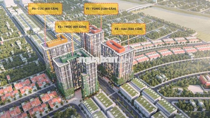 Sót Lại Căn Sân Vườn FourS Tower 63m2 - Giá TTS 2ty5