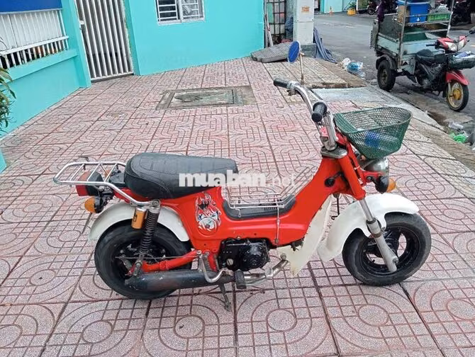 Honda Chaly 80 Đỏ Trắng Êm Đầy đủ