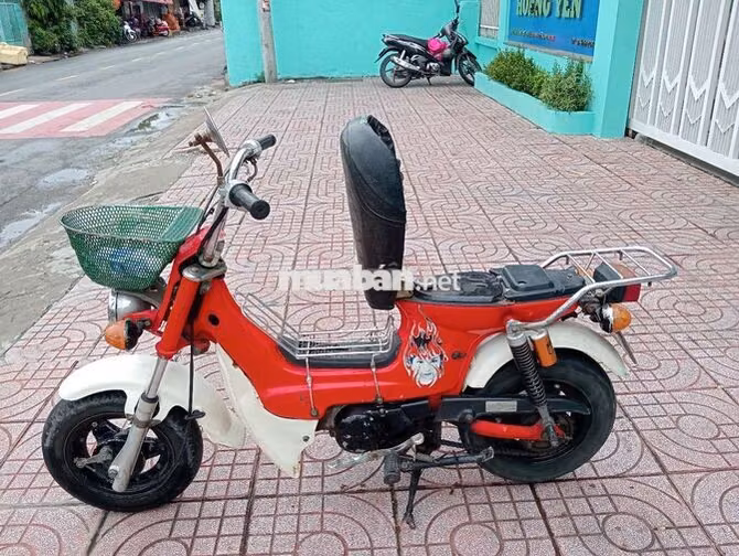 Honda Chaly 80 Đỏ Trắng Êm Đầy đủ