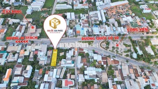 Đất thổ cư cặp bên Quốc Lộ 50 ngã 3 mũi tàu, Cần Giuộc