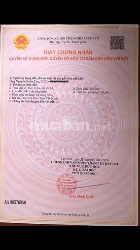 Bán đất mặt tiền đường Bàu Trai