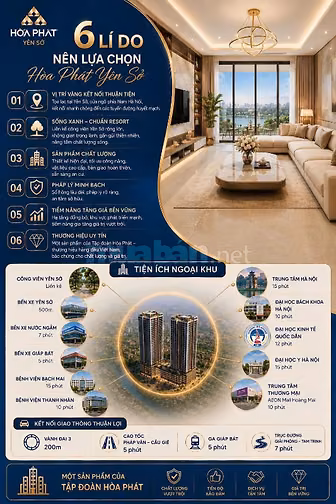 CHÍNH THỨC NHẬN BOOKING MANDARIN GARDEN 3 YÊN SỞ - TẬP ĐOÀN HÒA PHÁT