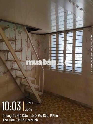 Căn hộ 59m2 xử dụng, Cc Gò Dầu Tân Phú, 5tr5