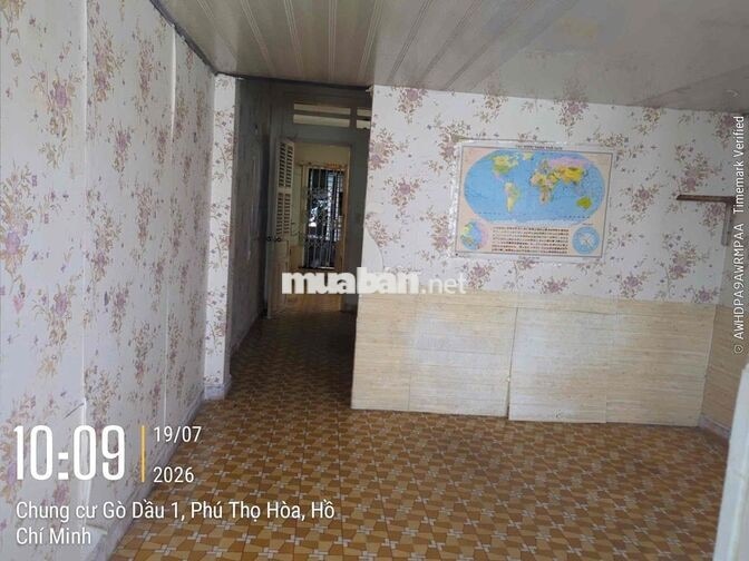 Căn hộ 59m2 xử dụng, Cc Gò Dầu Tân Phú, 5tr5