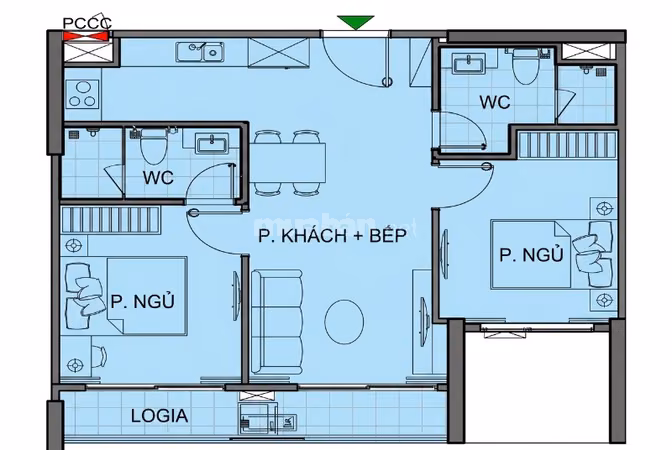 CHO THUÊ CĂN HỘ 2PN | BE1 VINHOMES OCEAN PARK