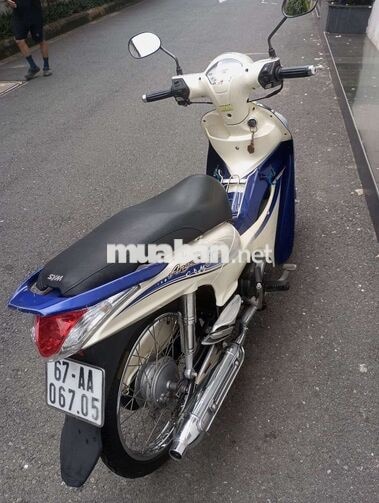 SYM Angela 50cc 2015 Trắng xanh cũ