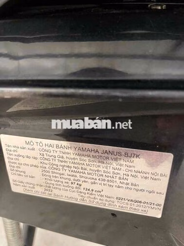 Yamaha Janus 125cc 2022 Smartkey Xe Đẹp Giá Tốt