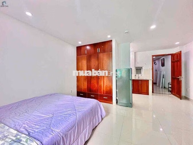 Căn Hộ Studio - 30m2 - Full Nội Thất - Máy Giặt Riêng - Thang Máy