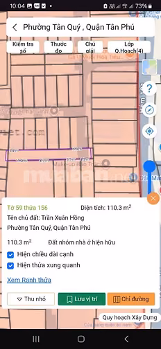 Nhà diện tích lớn chính chủ quận Tân Phú 
