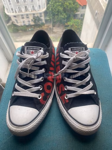 Giày thể thao Converse Vải Đen, đỏ, trắng