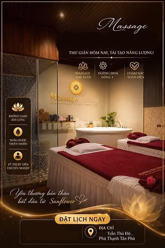 Sang tiệm massage 600m2 mặt tiền Trần Thủ Độ-Tân Phú, thuê chỉ 35tr
