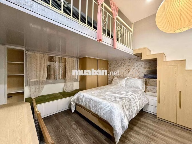 Chung Cư Cũ Nguyễn Thái Bình - 1 Gác 1 Giường Thang Máy Full Nội Thất