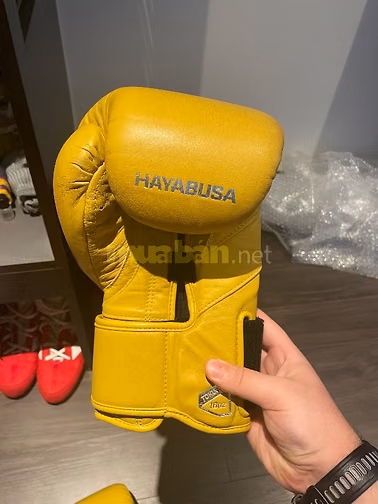 Bán găng boxing Hayabusa T3 LX, 16oz, màu vàng mù tạt.