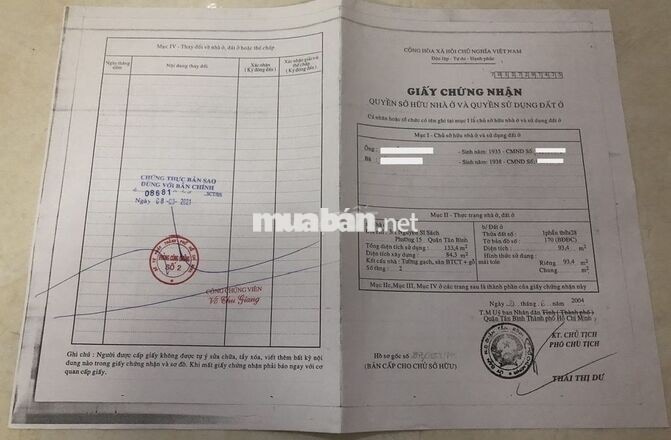 Bán Nhà Gần Sân Bay Tân Sơn Nhất giá rẻ !
