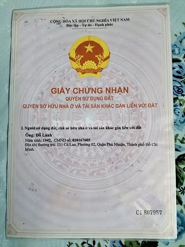 Bán nhà 131 - Cù Lao - Phường 2 - Q.PN - TPHCM