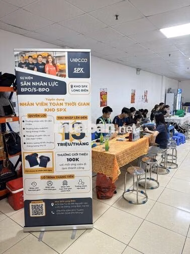 [VIEC.CO] TUYỂN NAM NỮ THỜI VỤ KHO SHOPEE EXPRESS 