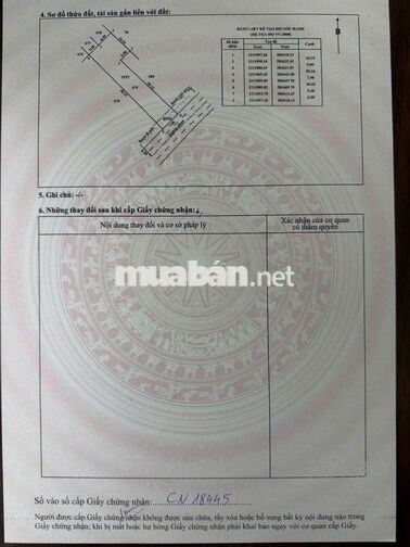 570TR – 335M² – CHỦ CẦN TIỀN NÊN BÁN NHANH LÔ NỞ HẬU 10M, NGANG 7M 