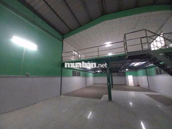 Kho đẹp Tân An , 9x30m. Đường xe cont. có gác lửng , wc