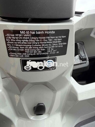 Honda Vario 160 ABS 2025 Xám 3.500 km