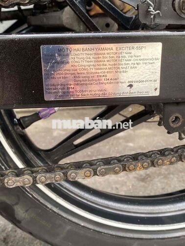 Yamaha Exciter 135 2014 Xanh trắng 991319 km