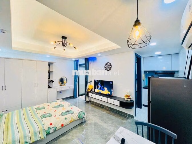 1PN TÁCH BẾP BAN CÔNG FULL NỘI THẤT NGAY HỒNG BÀNG UEF