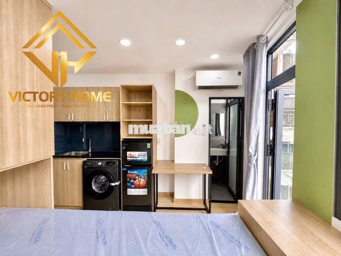 Tòa nhà mới-Thang máy-Hầm xe-Máy giặt riêng-Hẻm xe tải-Gần ĐH Văn Lang