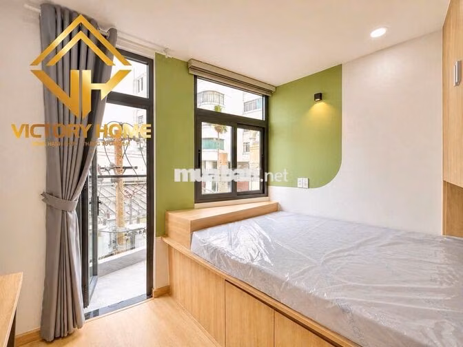 Tòa nhà mới-Thang máy-Hầm xe-Máy giặt riêng-Hẻm xe tải-Gần ĐH Văn Lang