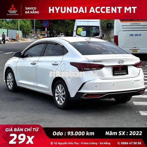 Hyundai Accent MT 2022 Trắng 93.000 km