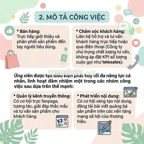 [KO CẦN KN, LÀM NGAY] CTV, NGƯỜI BÁN HÀNG, TƯ VẤN