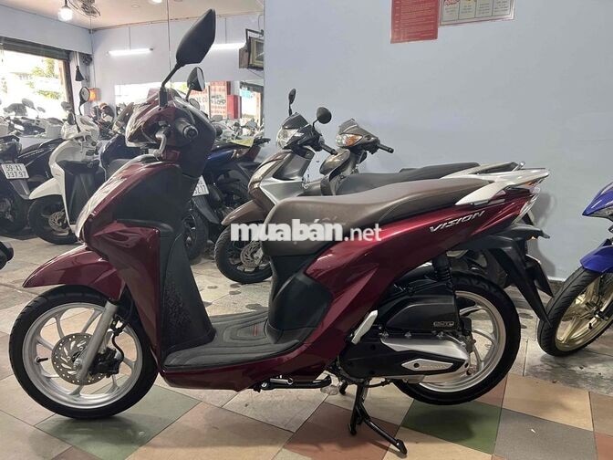 Honda Vision 2025 Cao Cấp màu Đỏ mận