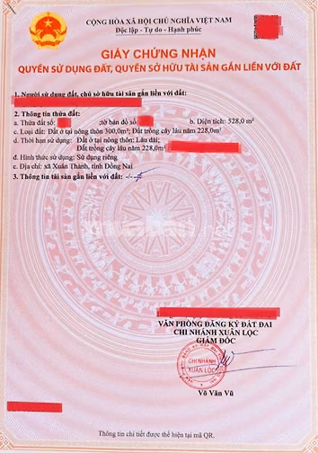 Bán đất 528 mét vuông giá 4 tỷ 6 