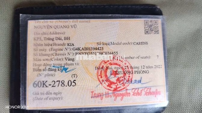 KIA CARENS 2011 Số tự động Vàng 7 chỗ