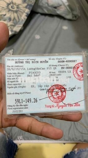 Piaggio Vespa LX150ie phun xăng điện tử zin az