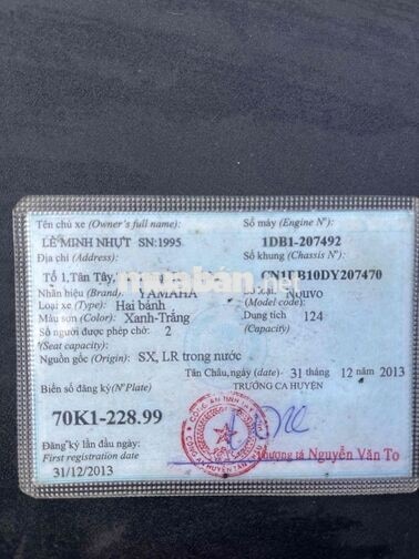 Yamaha Nouvo 2013 Xanh-Trắng 124cc