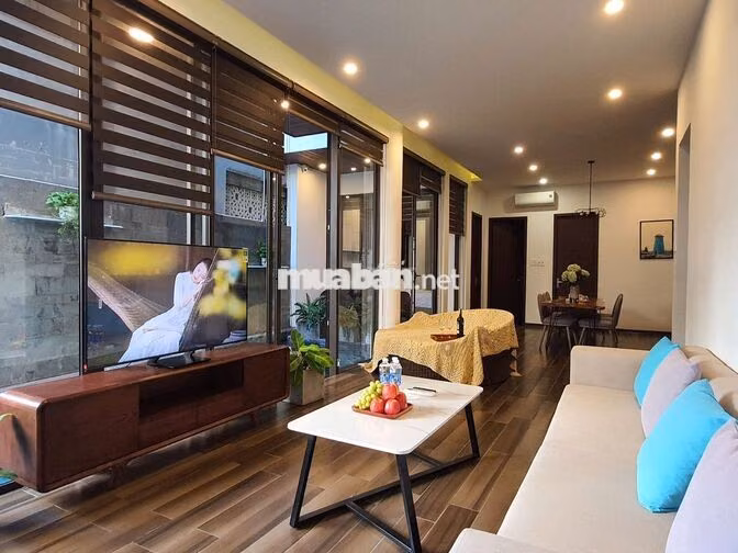 Căn hộ 2 phòng  ngủ, 120m2, có  hồ bơi, cách  biển 5 phút xe đạp