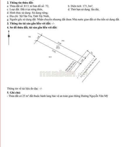hàng thơm, 171m² đất thổ cư đường nhựa nguyễn văn mỹ chỉ 900tr