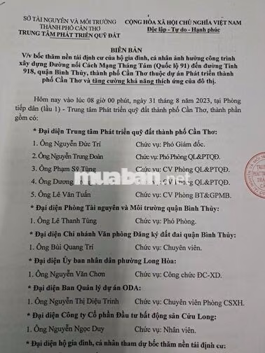 Cần tiền bán gấp: nền đường số 1 khu dân cư cửu long diện tích 85m2