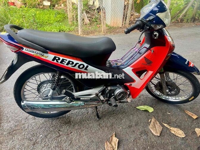 Honda Wave S Đỏ Xanh Đen Xăng