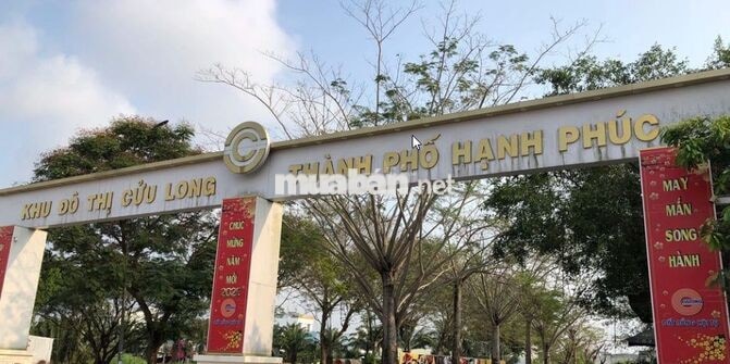 Cần tiền bán gấp: nền đường số 1 khu dân cư cửu long diện tích 85m2