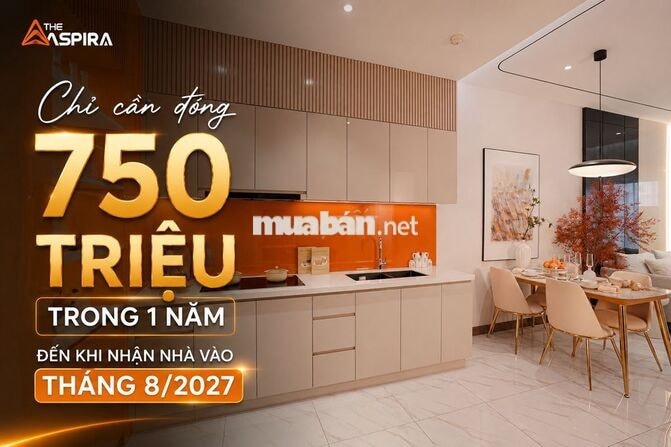 750 Triệu - Có Thể Mở Khóa Căn Hộ 2PN2WC The Aspira Như Thế Nào?