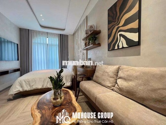 CĂN HỘ STUDIO BANCOL 35M2 gần Sân Bay - thang máy full nội thất