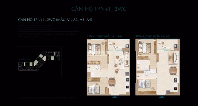 Căn hộ Diamond Sky Vạn Phúc City căn 1PN+, 2WC view sông Sài Gòn giá 7