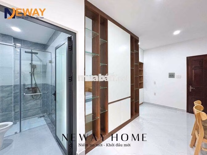 Căn hộ 1PN Cao cấp, Full nội thất ngay Vạn Hạnh Mall, Cửa sổ trời